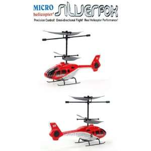  3 Channel Micro Radio Control Silver Fox Helicopter Toys & Games