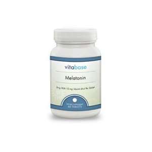 Vitabase Melatonin Sleep Aid & Jet Lag Support 3 mg 60 Tablets (Pack 