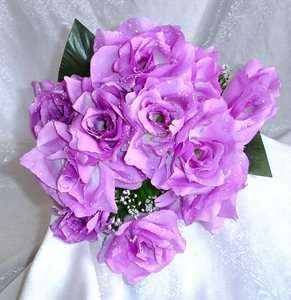   ~ LILAC LAVENDER ~ Soft Silk Wedding Flowers Bouquets Centerpieces