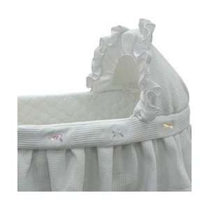   Short Pique Fleece Bassinet Liner/Skirt and Hood   Size: 13x29: Baby