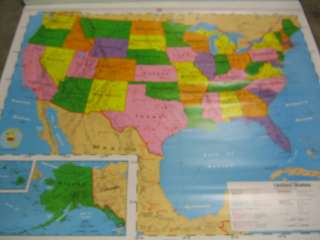 AJ NYSTROM READINESS WORLD US SCHOOL WALL MAP 1NS981  