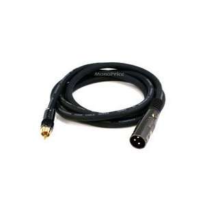   XLR Male to RCA Male 16AWG Cable   Gold Plated   6ft Electronics