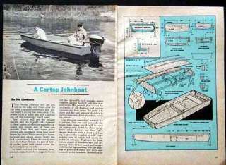 12 John Boat JonBoat CarTop *Easy Build plywood* PLANS  