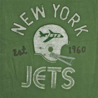 NFL Football New York Jets Junk Food Retro Graphic Green Tee Shirt 