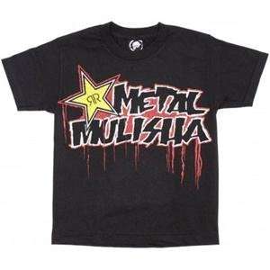Metal Mulisha Youth Rockstar Molten T Shirt   Small/Black