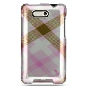 PINK CROSS PLAID DESIGN CASE + LCD SCREEN PROTECTOR for 