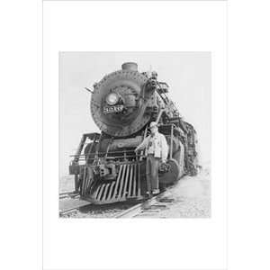 War Information Photographer Jack Delano and Train   16x24 Giclee Fine 