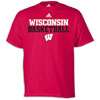 adidas Basketball Practice T Shirt   Mens   Wisconsin   Red / White