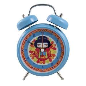  Japanese Geisha Gong Alarm Clock Blue