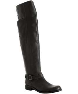 Candela black leather over the knee motorcycle boots   up to 