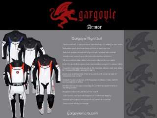 Gargoyle Moto Leather Motorcycle Full Race Suit, 1 Piece Blk/Blu MD 