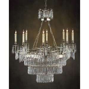  Silver And Crystal 8 Light Chandelier