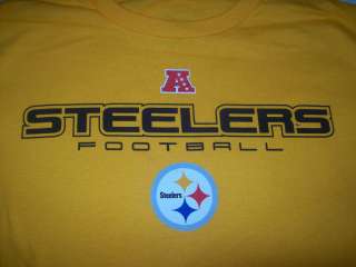 NFL Football Pittsburg Steelers Longsleeve Jersey Shgirt Gold  