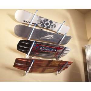     Adjustable Board & Ski Storage Wall Rack System
