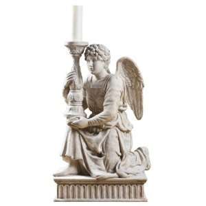  Xoticbrands 36 Kneeling Angel With Candlestick Statue 