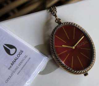 Nixon Ladies GEM pendant watch Ruby Gold for Mothers Day Large Cut 