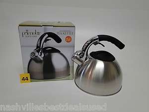 Primula Soft Grip Stainless Steel 3 Quart Tea Kettle with Silicone 
