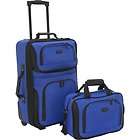 US Traveler Rio Two Piece Expandable Carry On Luggage/S