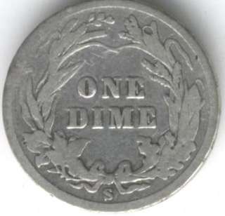 USA COIN 1 DIME 1904 S F   