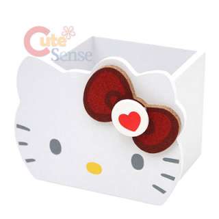 Sanrio Hello Kitty Face Pencil Case Wood Organizer 1