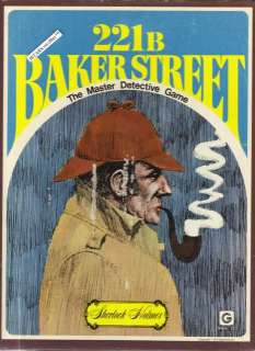   221B BAKER STREET BOOKSHELF GAME, SHERLOCK HOLMES BOARD GAME, COMPLETE