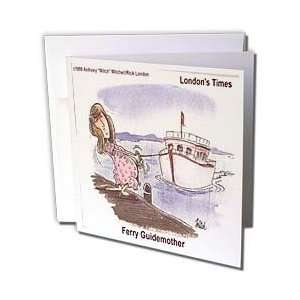   Cartoons   Ferry Guidemother   Greeting Cards 6 Greeting Cards with