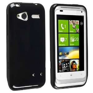  Black TPU Rubber Skin Case with FREE In ear (w/on off 