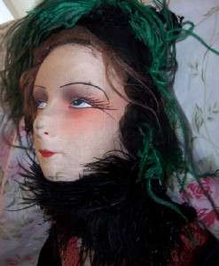 Vintage French Boudoir Bed Poupee Fashion Doll Art Deco Paris Antiques 
