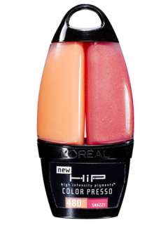 LOREAL HIP COLOR PRESSO LIPGLOSS DUO~SNAZZY 480~LOREAL LIP GLOSS 