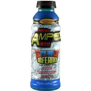  Met Rx Amped Rtd, Blue, 12 Count, 20 Ounce Health 