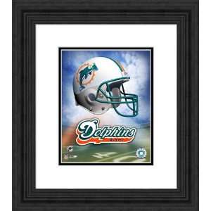 Framed Helmet Logo Miami Dolphins Photograph  Sports 