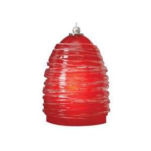   Red Contemporary / Modern Single Light Down Lighting Mini Dome Pendant
