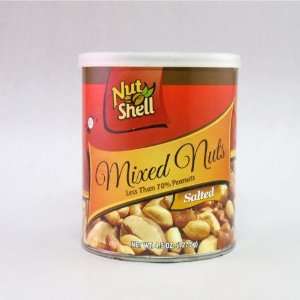 Nuts Mixed Salted 13.2 Oz From Nut Shell $8.99:  Grocery 