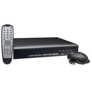  4 Channel Standalone Network DVR Surveillance System w/USB 