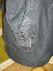 BARBOUR ventile navy cotton waterproof/windproof winter coat uk xl 