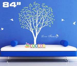 Wall Decor Decal Sticker Mural Removable vinyl large tree birds love 