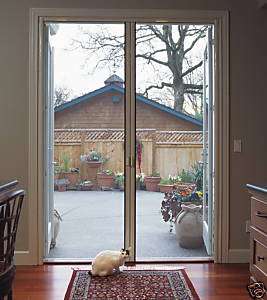 Dbl French Retractable Screen Door fits up to 84 tall  