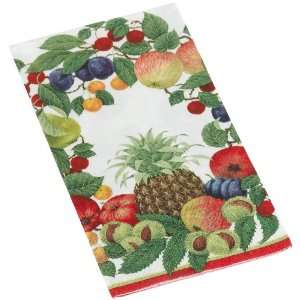   Pineapple Wreath Paper Guest Towel Package, Ivory