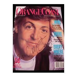  Signed McCartney, Paul Orange Coast Magazine 11/89 (Cover 