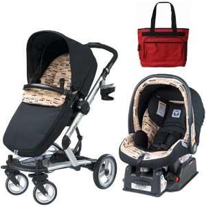 Peg Perego Skate Travel System Java with Free Fashionable Diaper Bag