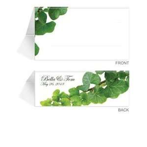  300 Personalized Place Cards   Green With Envy Office 
