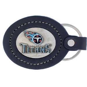  Tennessee Titans Fine Leather/Pewter Key Ring   NFL 