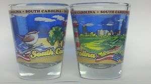 SOUTH CAROLINA STATE SHOT GLASS GLASSES NEW  