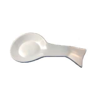  Ekco White Porcelain Spoon Rest