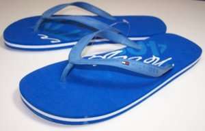   HILFIGER Boca Mens Flip Flops Thongs Slippers Blue XL 12 13 NEW  