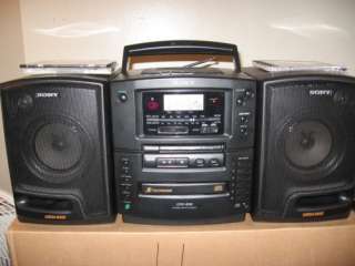   Image Gallery for Sony CFD 577 CD AM/FM Dual Cassette Portable System