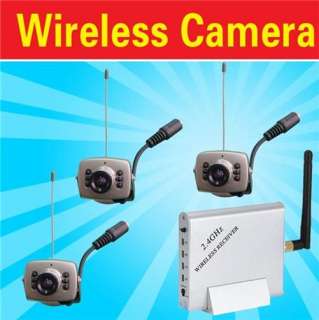 4GHz Three 6LED Color Infrad Spy Cam Security CCTV Cameras with 