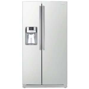   Side by Side Refrigerator Ice and Water Dispenser   White: Kitchen