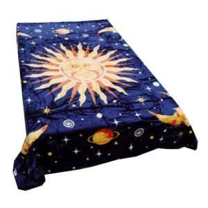 New Sun and Moon Mink Blanket Queen Size.  