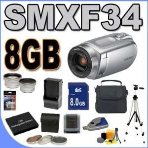  Samsung SMX F34 SD Camcorder w/16GB Memory & 42x Optical Zoom 